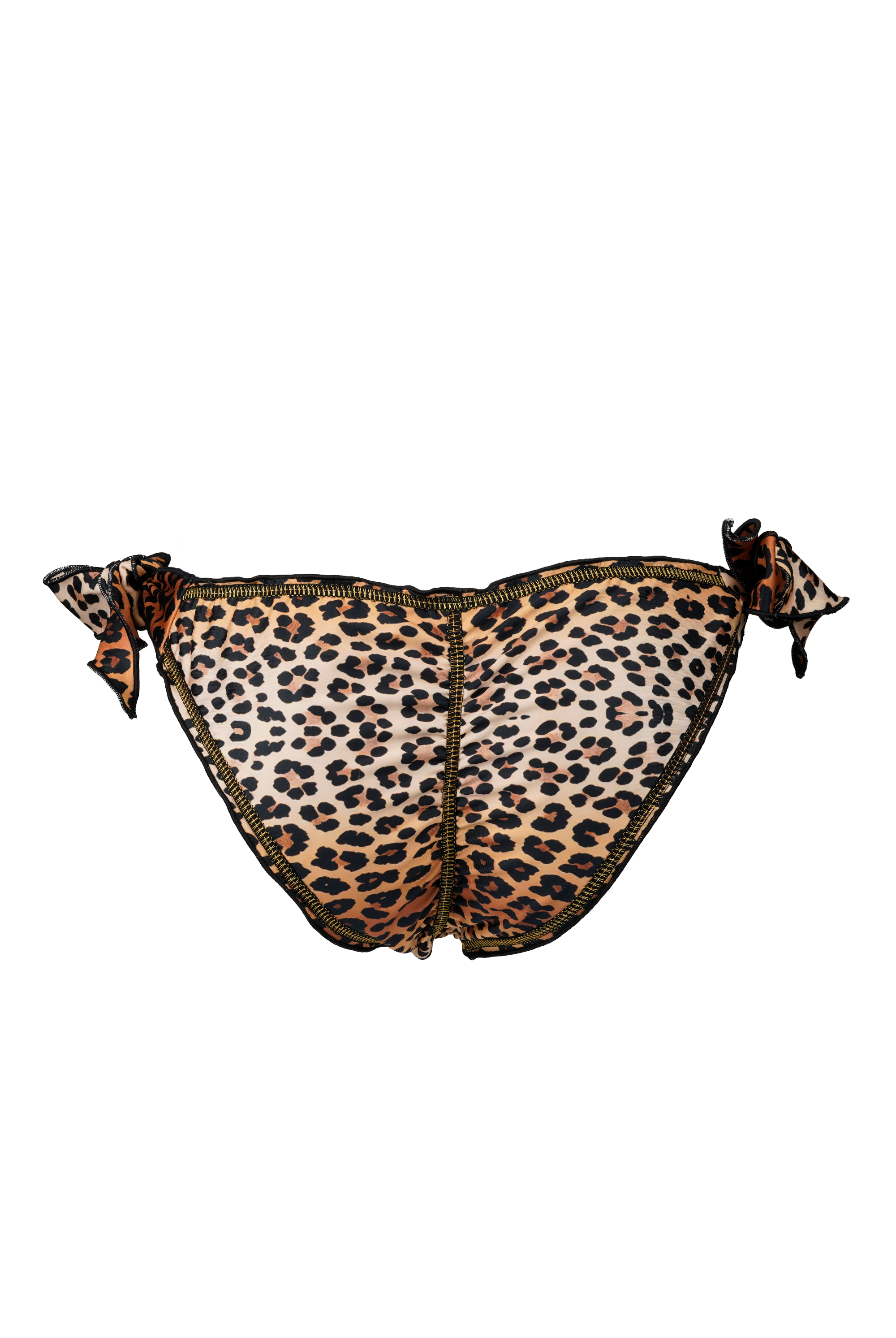 Bikini Bottom with Leopard print on white background
