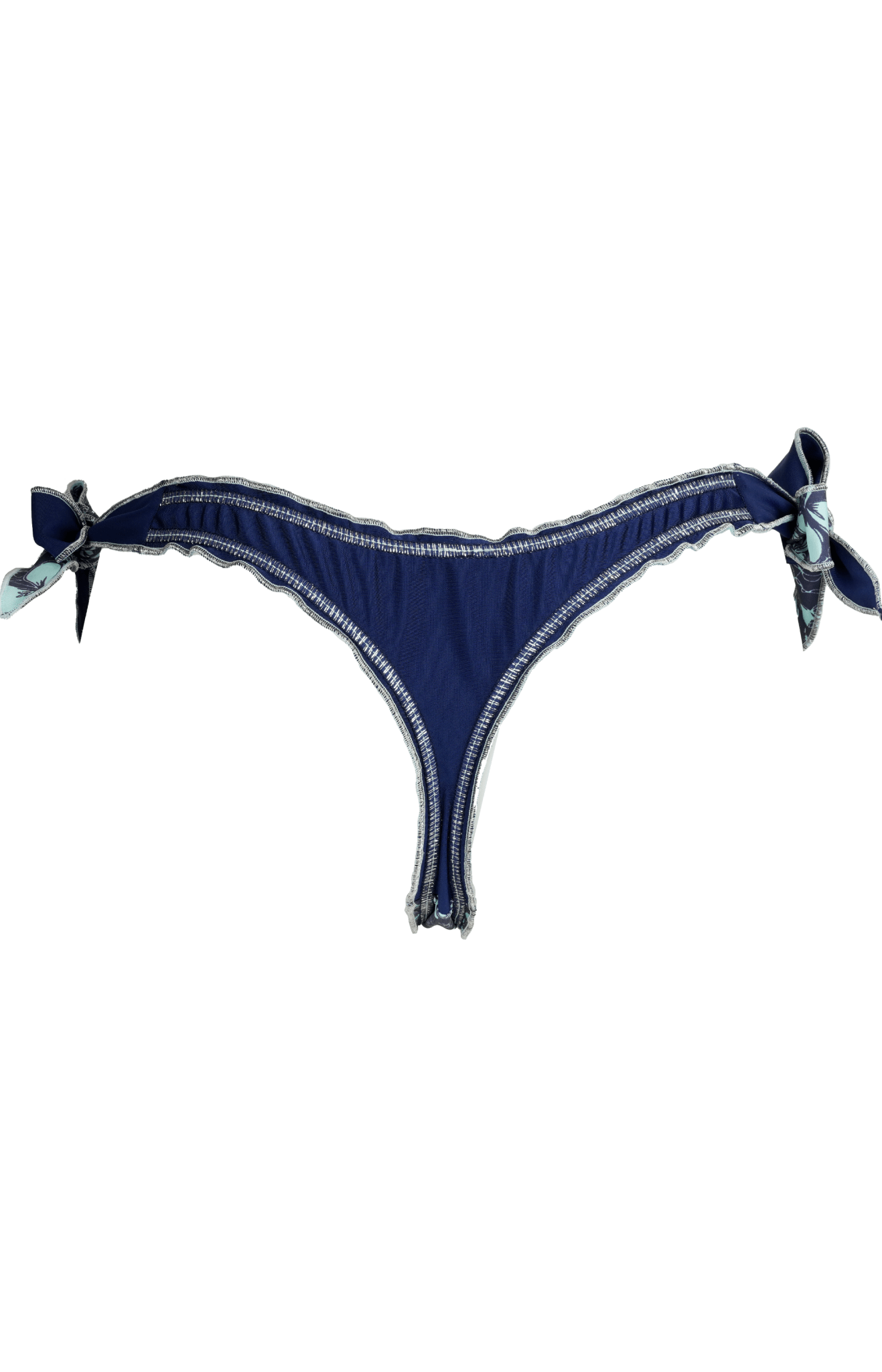 Deia - Floral Pattern Beaded Bikini Bottom - Calaswim - Calaswim