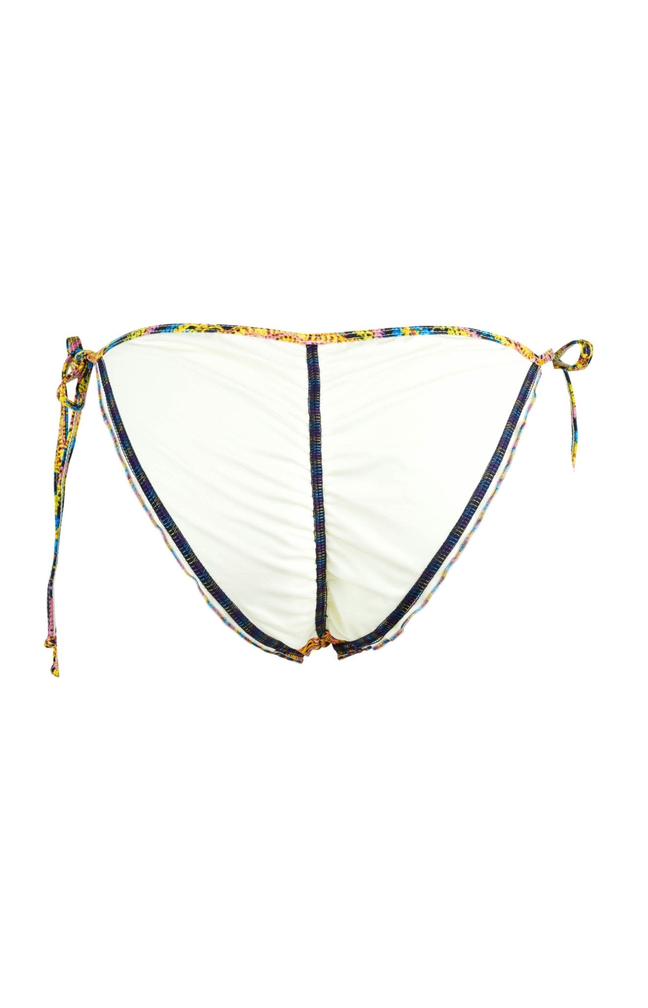 Terra - Colorful Bikini Bottom with Beads and Embroidery - Calaswim - Calaswim