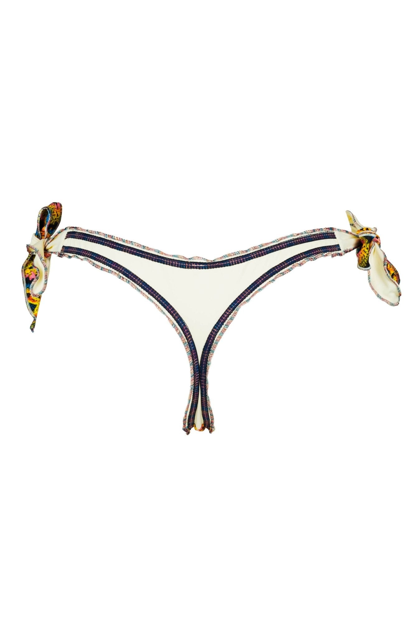 Terra - Colorful Bikini Bottom with Beads and Embroidery - Calaswim - Calaswim