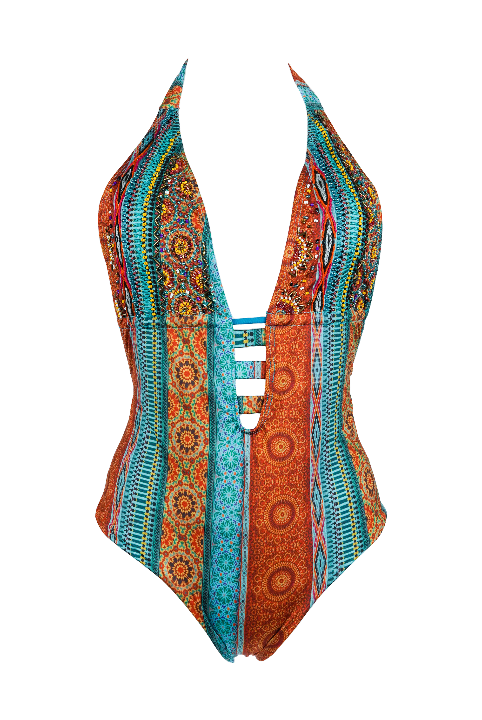 Boho One Piece handmade Swimsuit