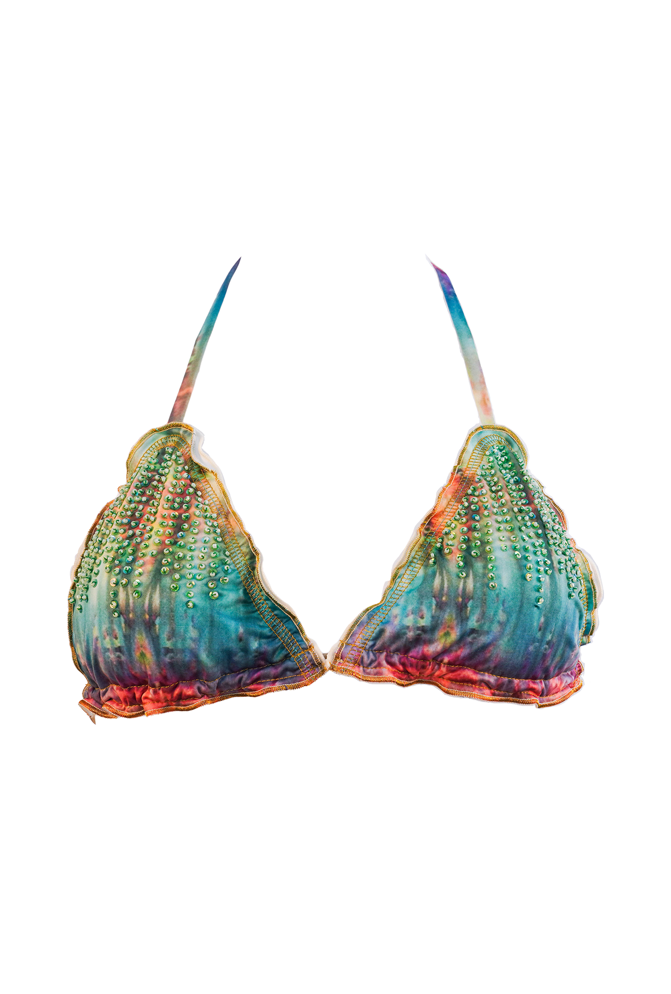 Tie Dye Sparkle Bikini Top Women