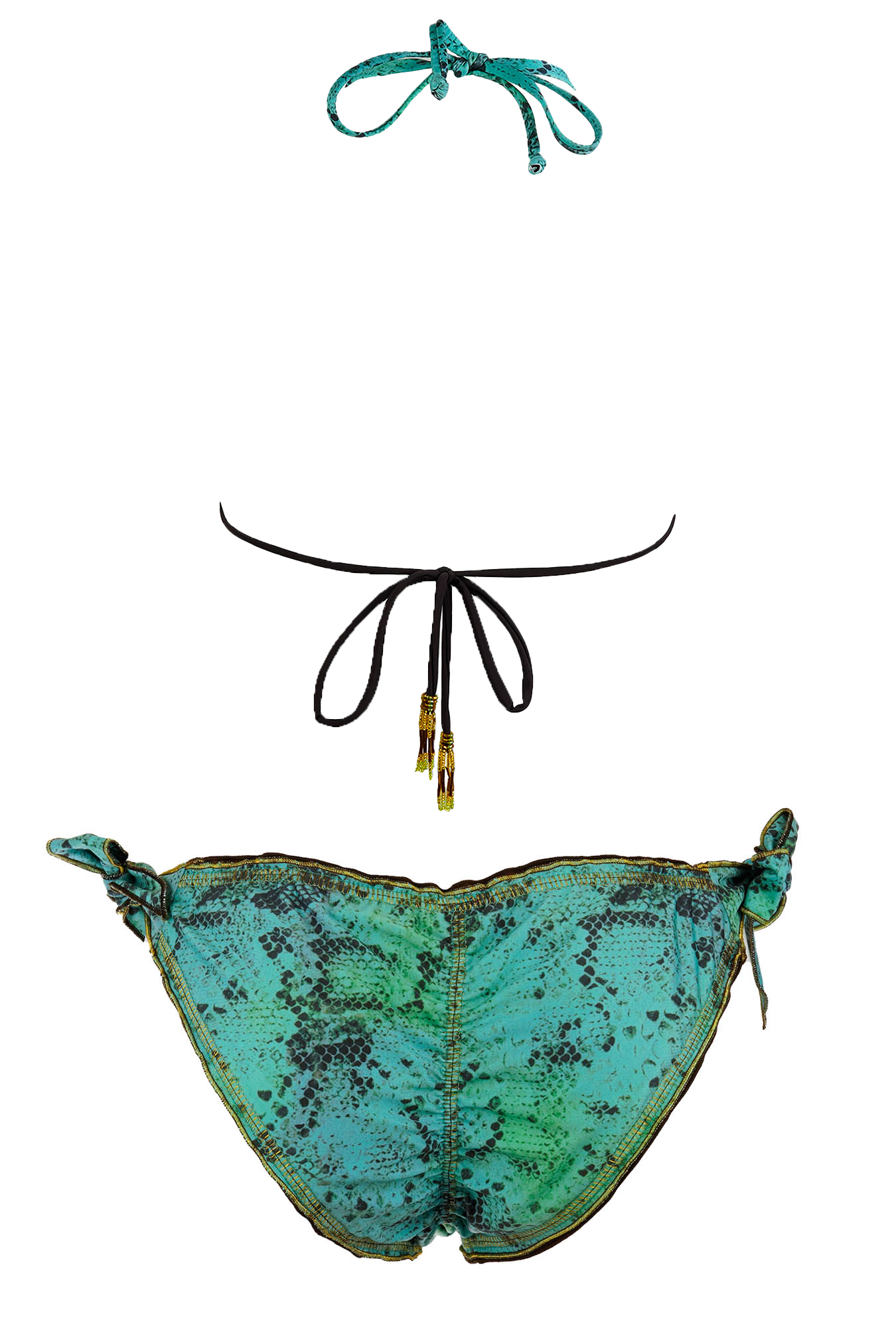 Chia - Rich Green Ombre Bikini Bottom - Calaswim - Calaswim
