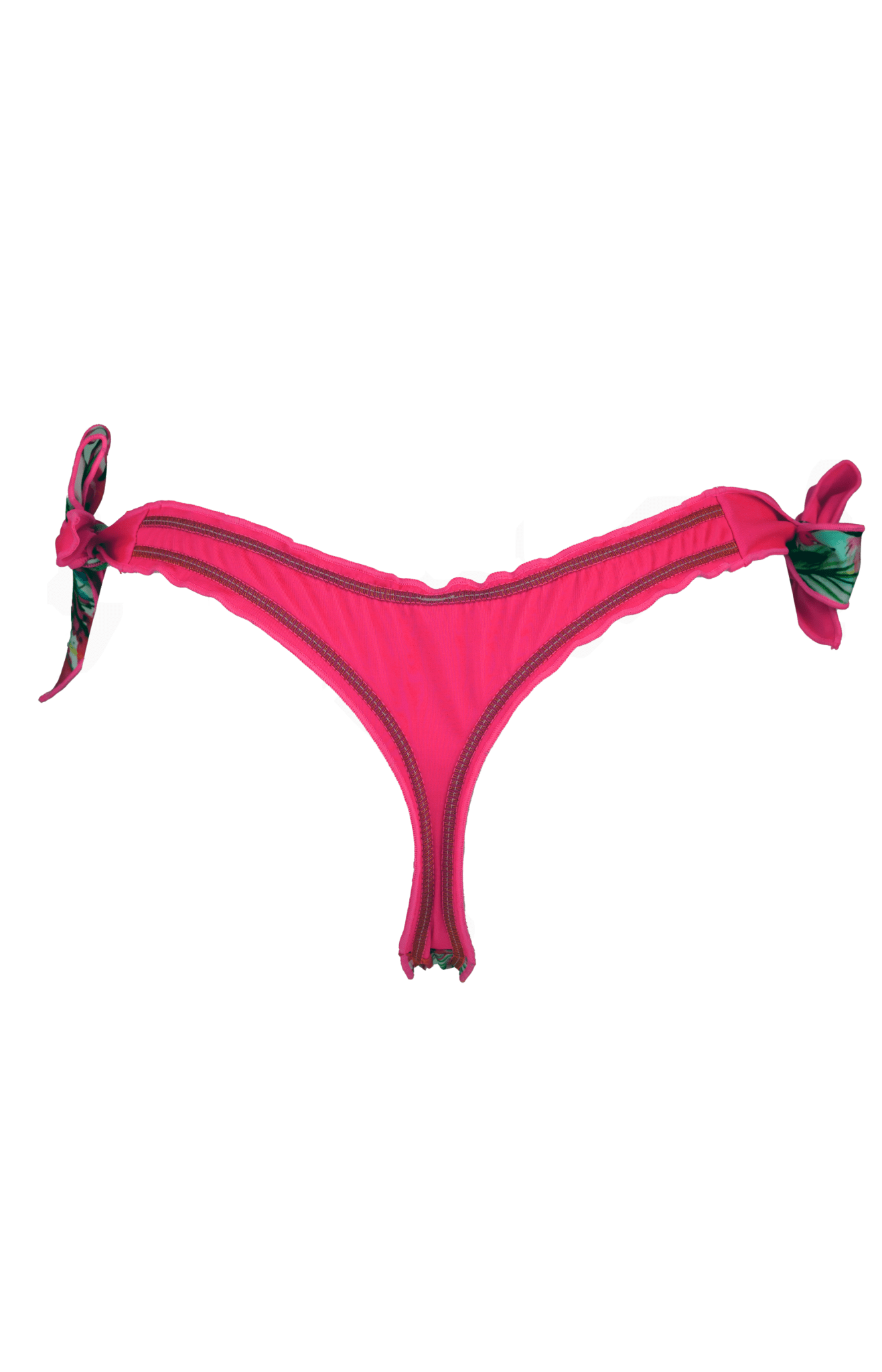 Flamenco - Hot Pink Flamingo Bottom with Beads and Embroidery - Calaswim - Calaswim