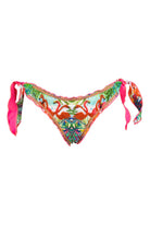 Flamenco - Hot Pink Flamingo Bottom with Beads and Embroidery - Calaswim - Calaswim