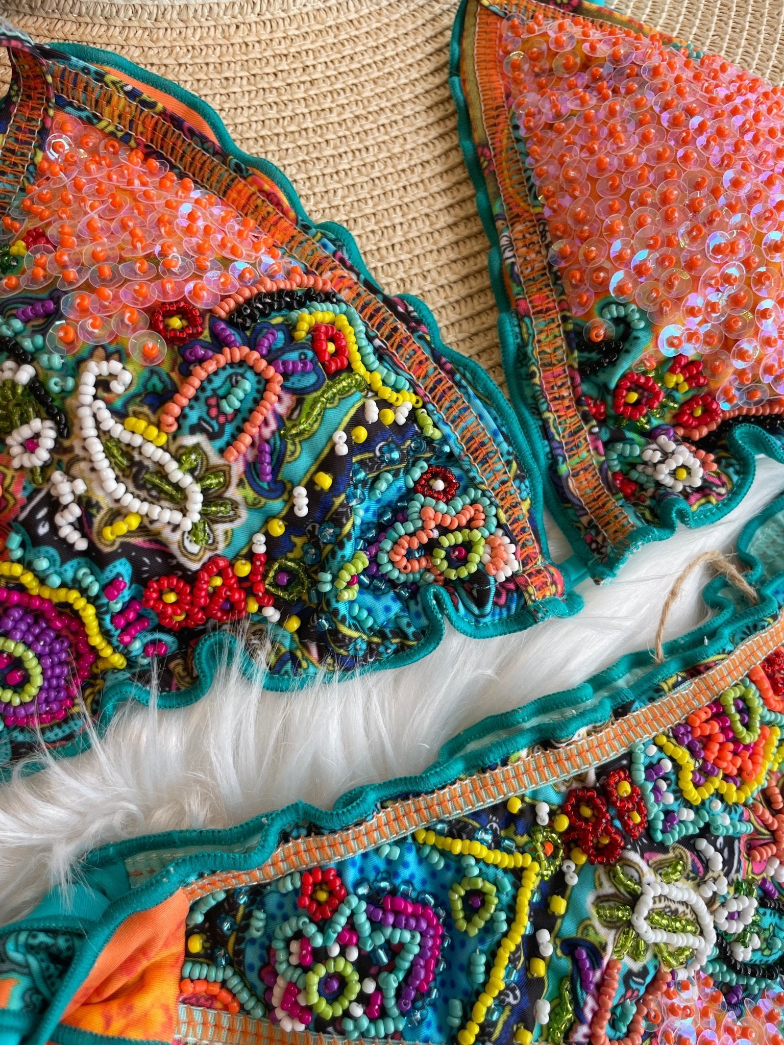 Marbres - Tropical Paisley Bikini Top - Calaswim - Calaswim