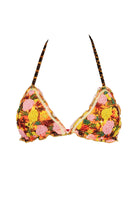 Roja - Floral Triangle Bikini Top - Calaswim - Calaswim