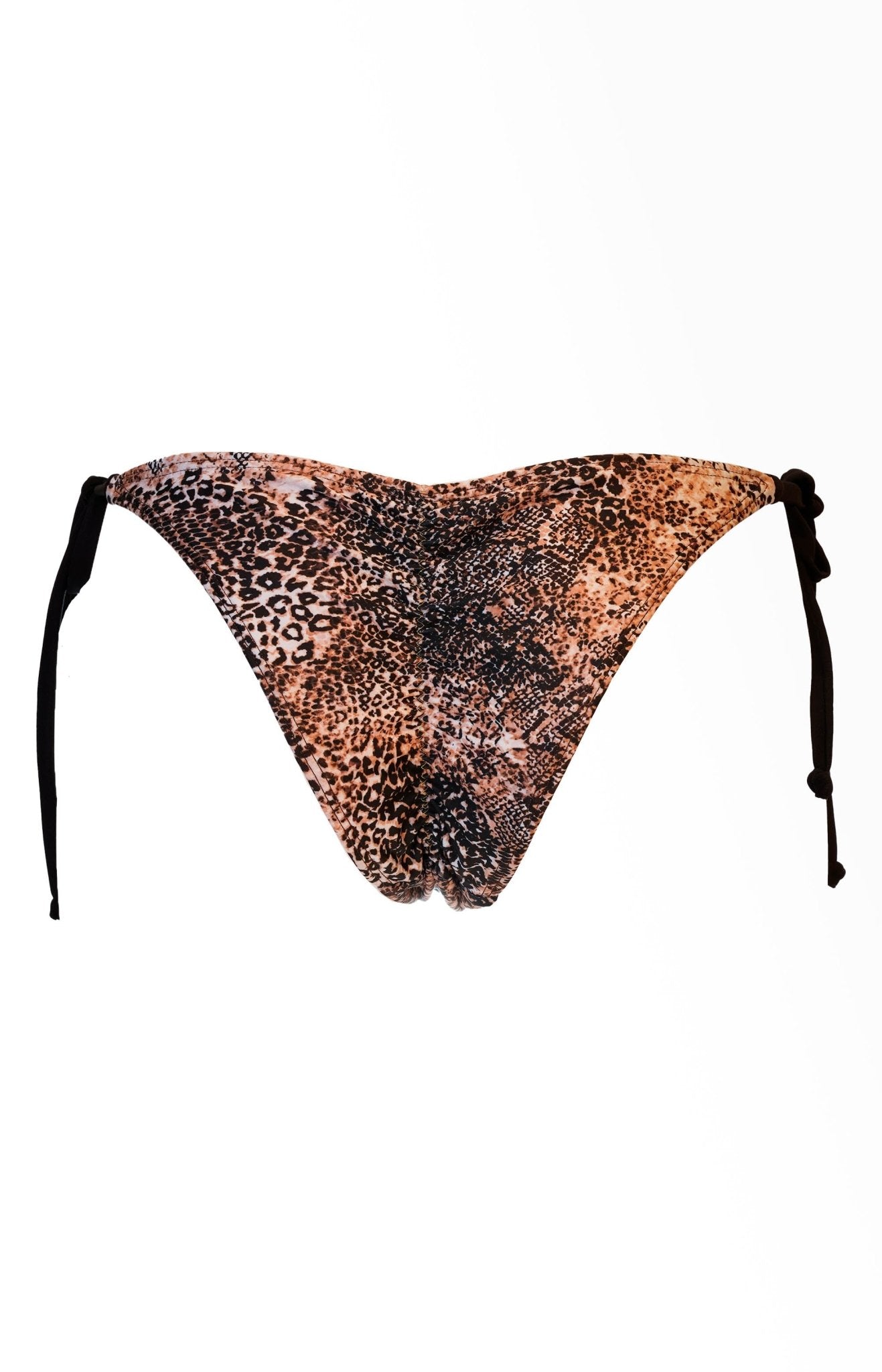 Soller - Leopard Animal Print - Golden Beaded Bikini Bottom - Calaswim - Calaswim