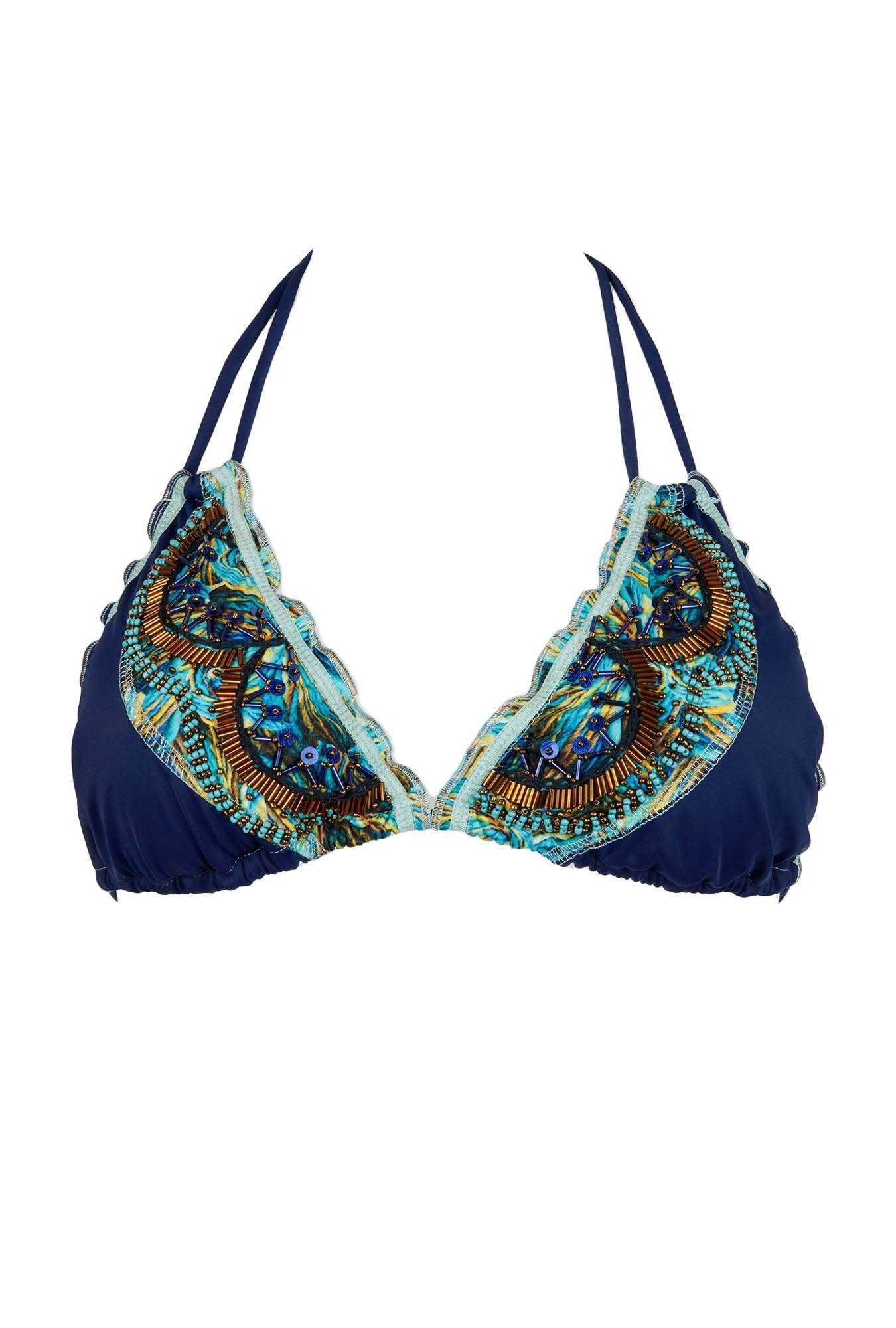 Torrent - Midnight Blue Bikini Top - Calaswim - Calaswim