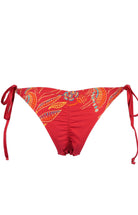 Zahora - Red Embroidery Bikini Bottom - Calaswim - Calaswim