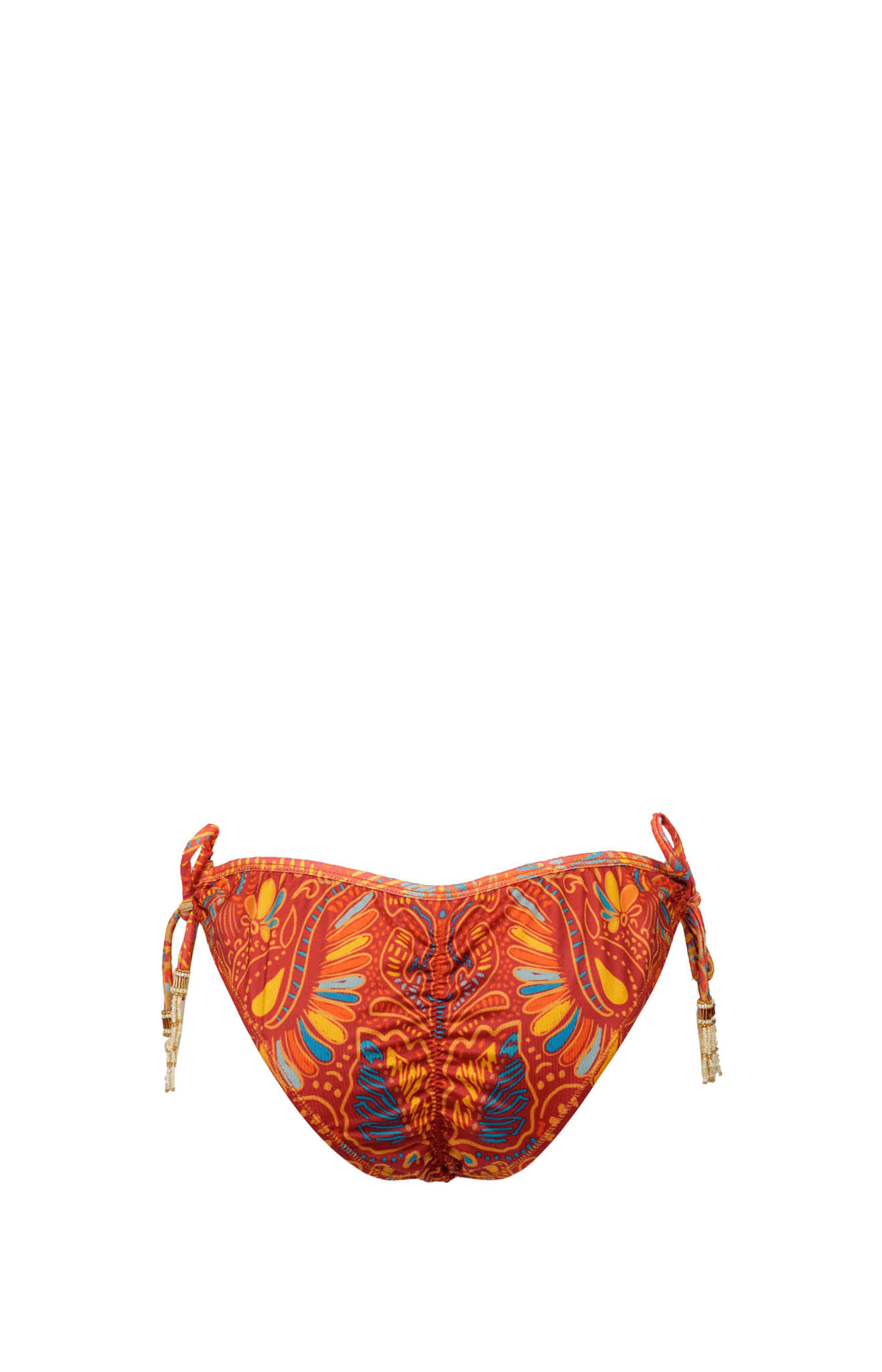 Zahora - Tribal Red Beaded Monokini - CALASWIM - Calaswim
